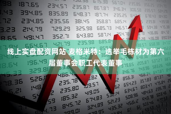 线上实盘配资网站 麦格米特：选举毛栋材为第六届董事会职工代表董事